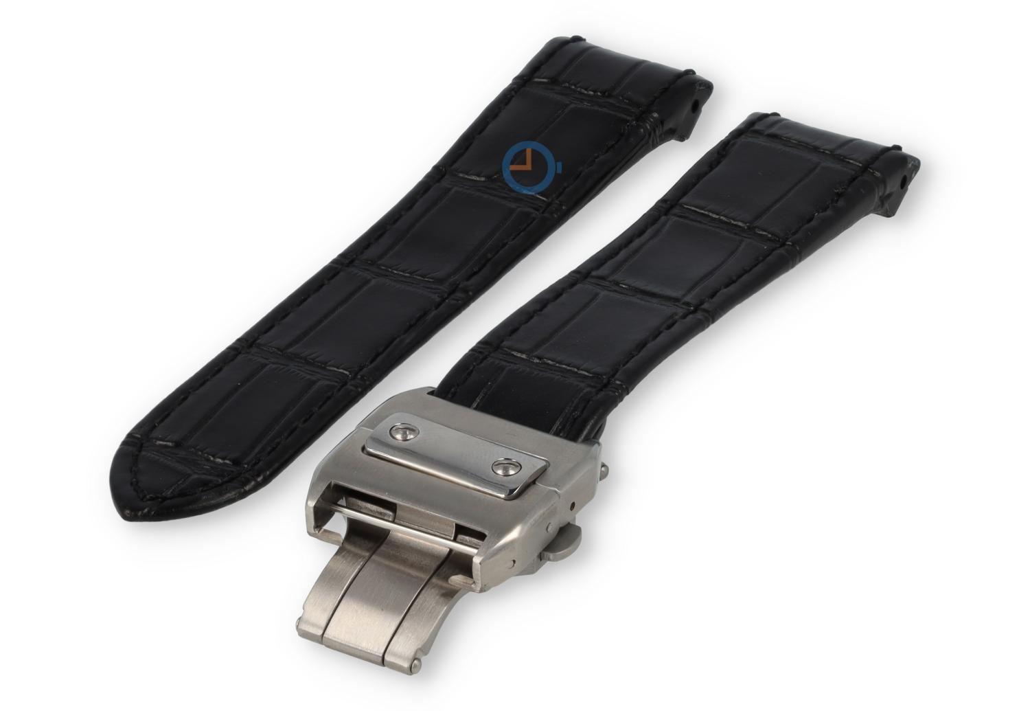 Universal Cartier Santos 20mm Band - schwarz