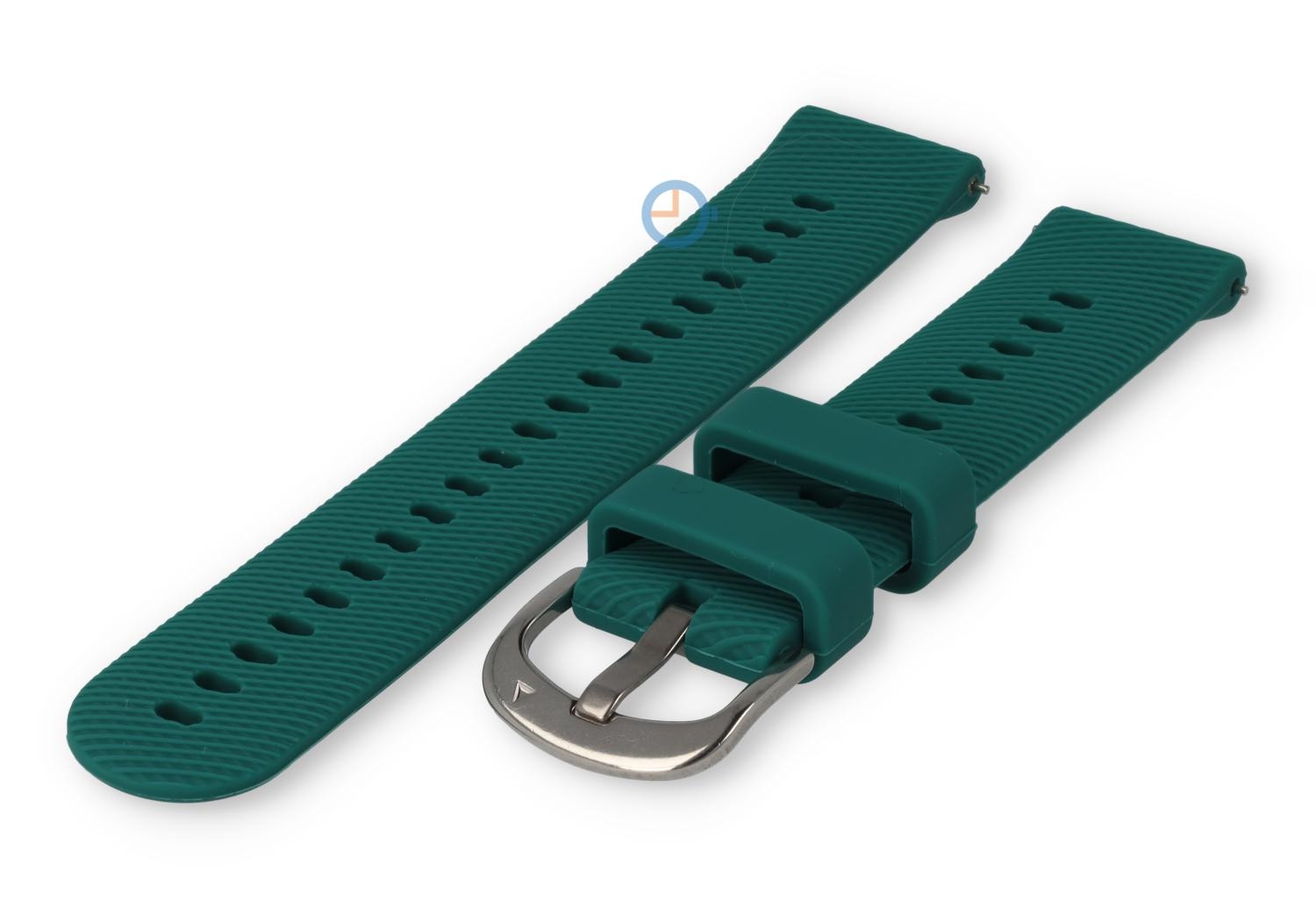 18mm Silikon Uhrenarmband: mattgrün