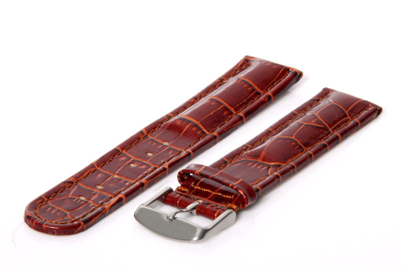 Uhrenarmband 20mm Braun Leder