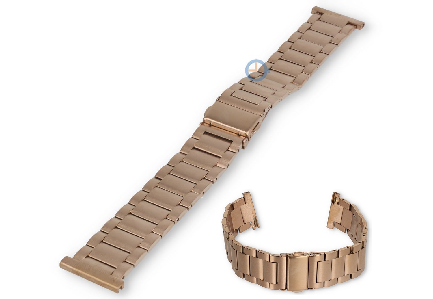22mm matttes Stahl Band - rosegold