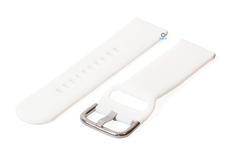 Uhrenarmband 22mm silikon weiß