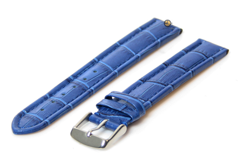 Uhrenarmband 18mm Blau Leder
