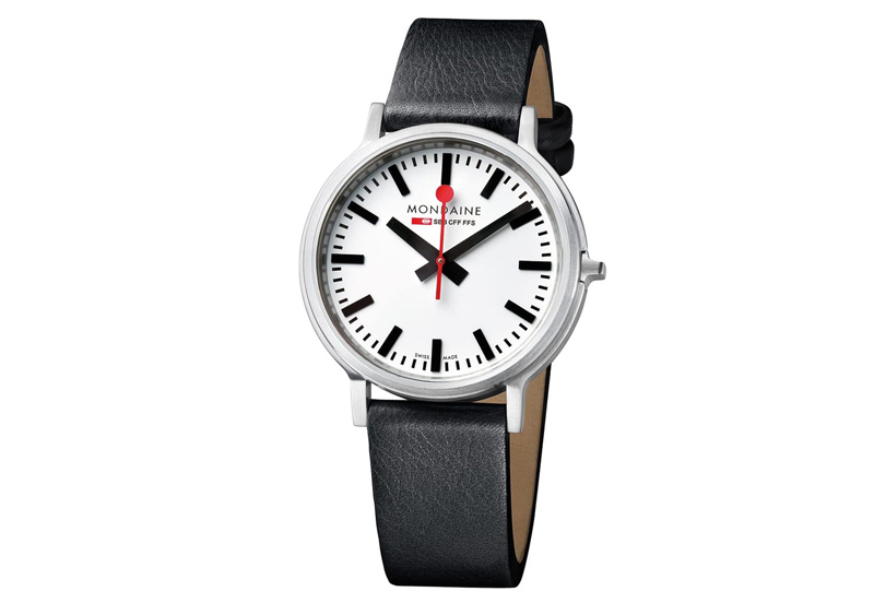 Mondaine 20mm Uhrenarmband Schwarz matt