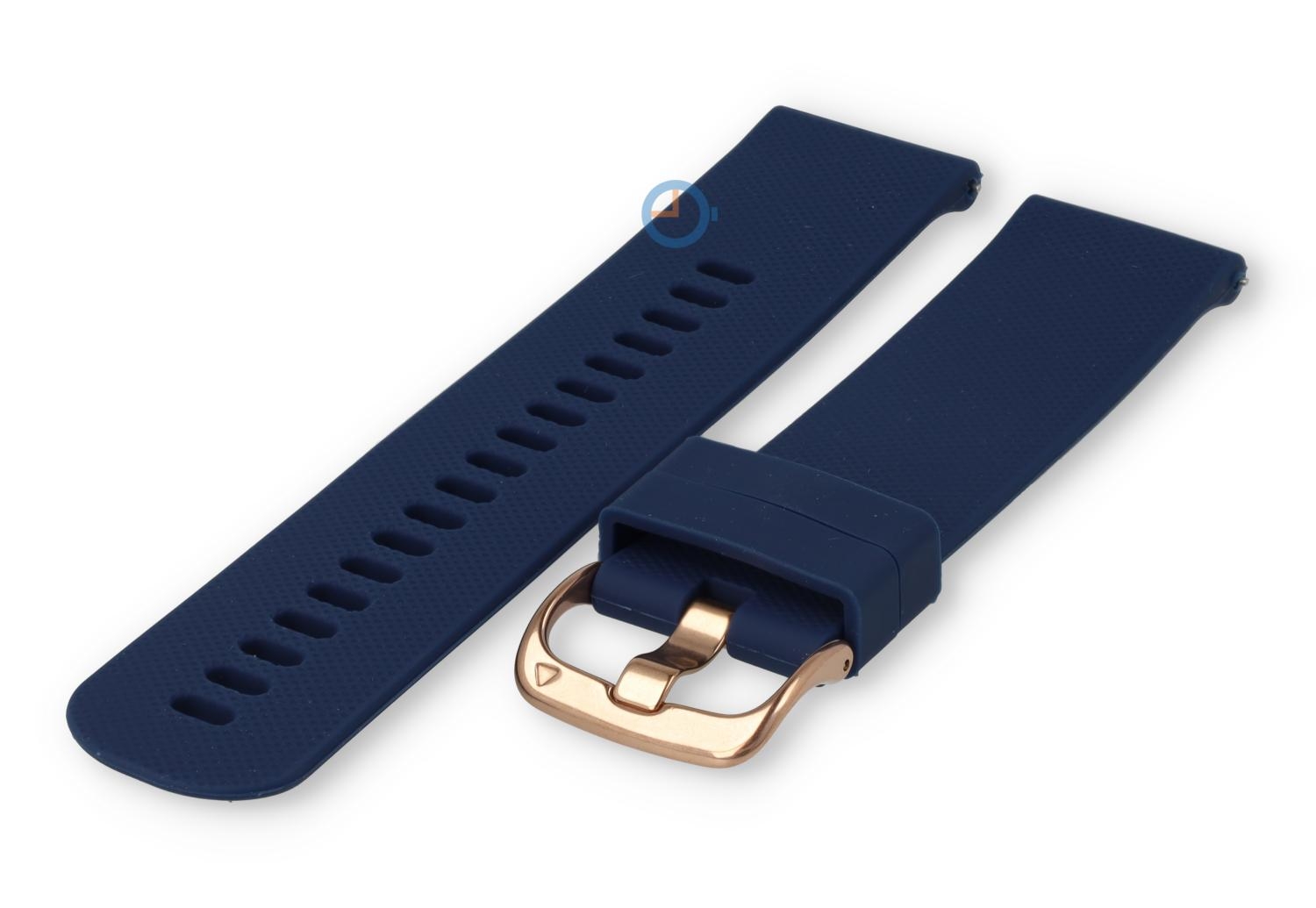 Silikon Sportuhr band 22mm - marineblau
