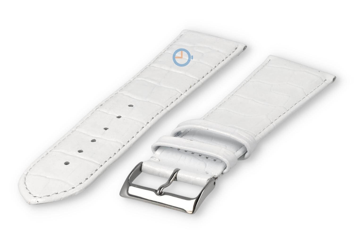 XL Uhrenarmband aus Kalbsleder - 26mm - weiß