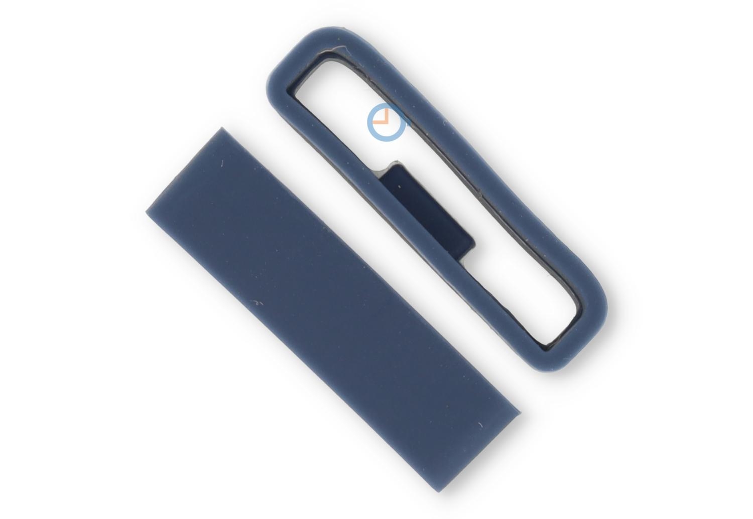 Öse mit Anti-Rutsch für 24mm Uhrenarmband - Dunkelblau - 1 Stück