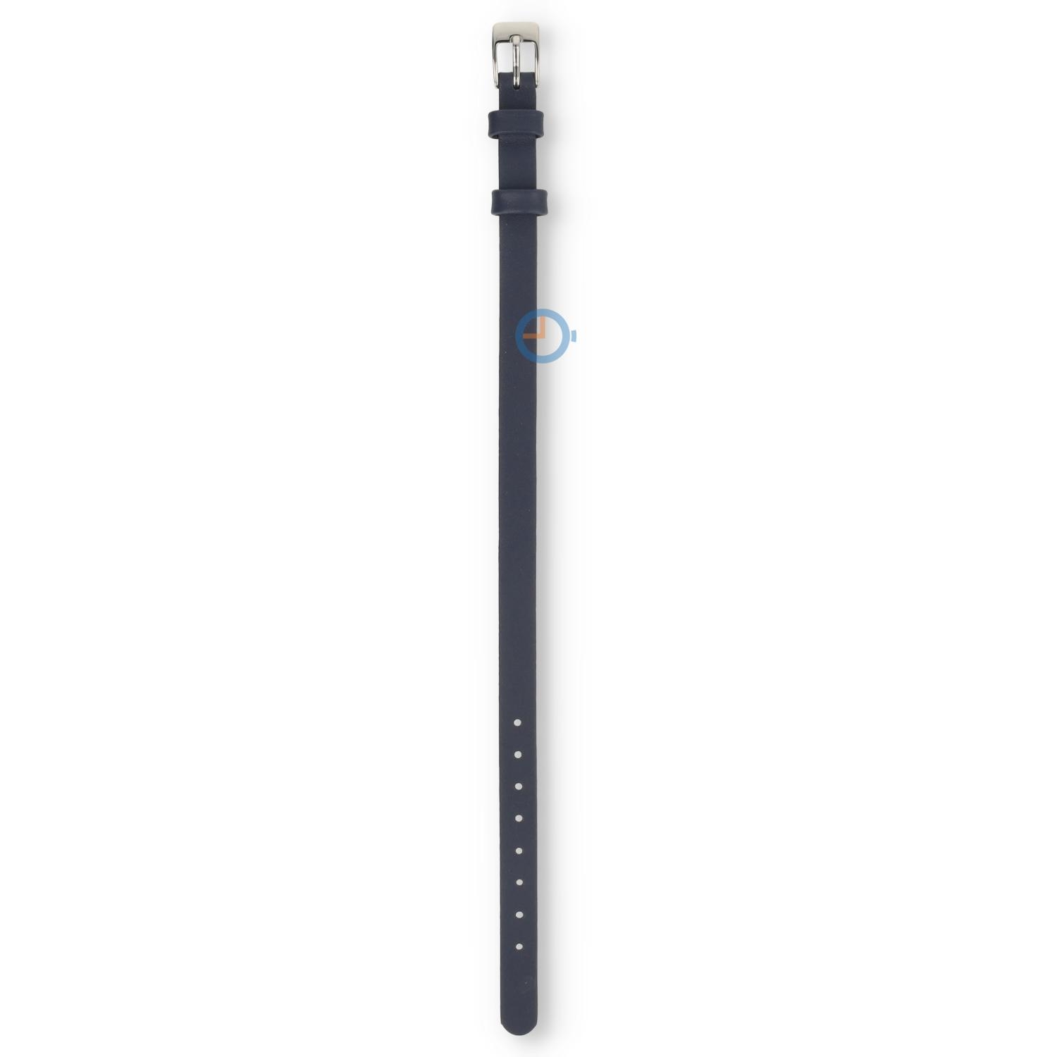 One-piece Leder Uhrenarmband - 8mm - dunkelblau