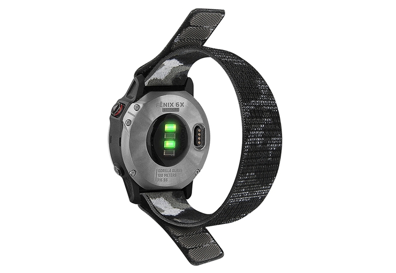 Garmin Fenix 5X/6X/7X horlogeband met klittenband - Grey