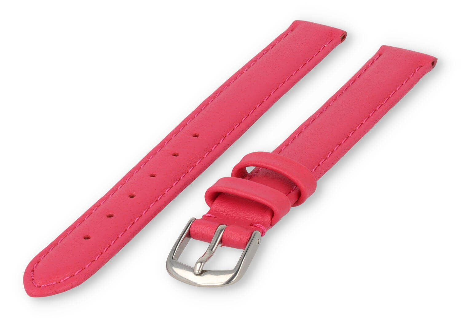 XL glatt Lederband - 12mm - rosa