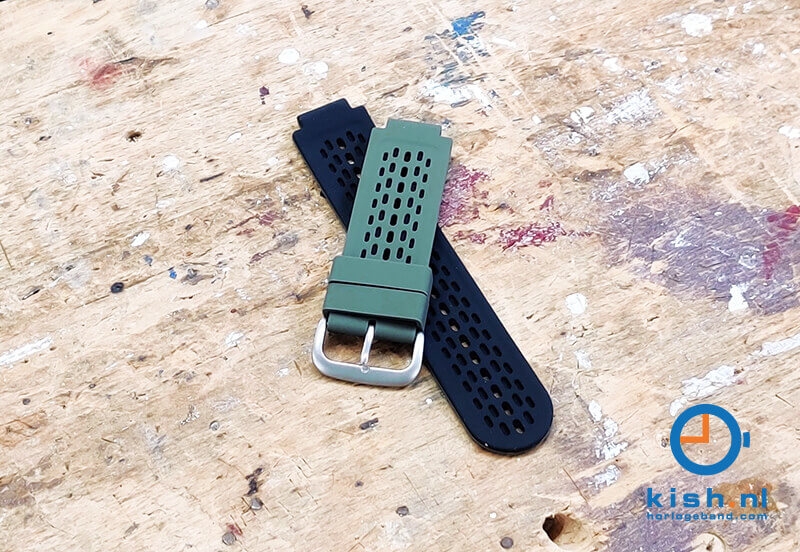 Garmin Approach S2/S4 horlogeband siliconen donkergroen/zwart