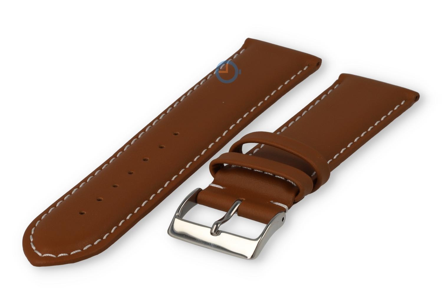 Ungerade Größe Uhrenarmband Leder - 23mm - cognacbraun