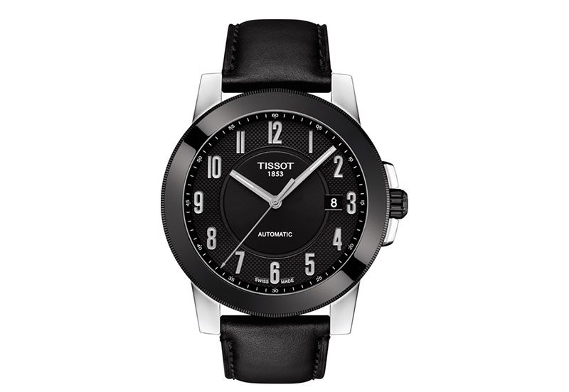 Tissot Uhrenarmband T0984072605200 schwarz Leder