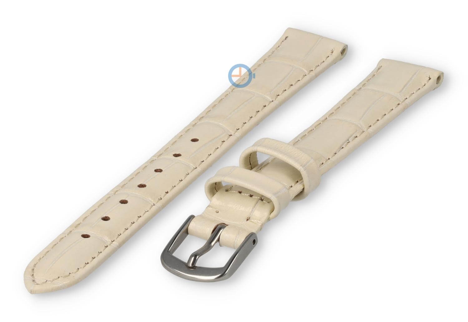 XL Uhrenarmband aus Leder - 14mm - creme