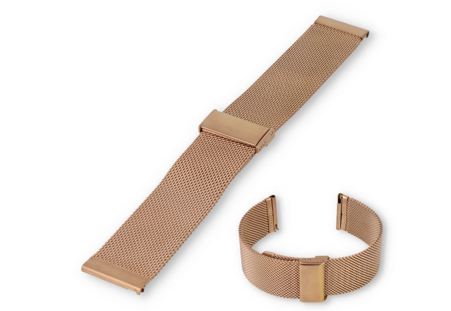Uhrenarmband 22mm Mailänder rosegold - Quick Switch (FEIN)