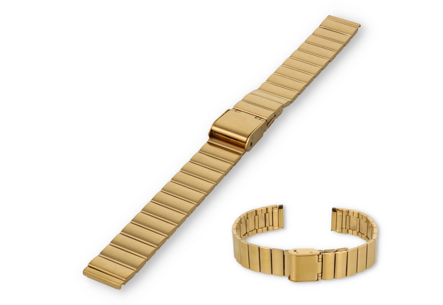 Uhrenarmband 14mm Stahl - Gold