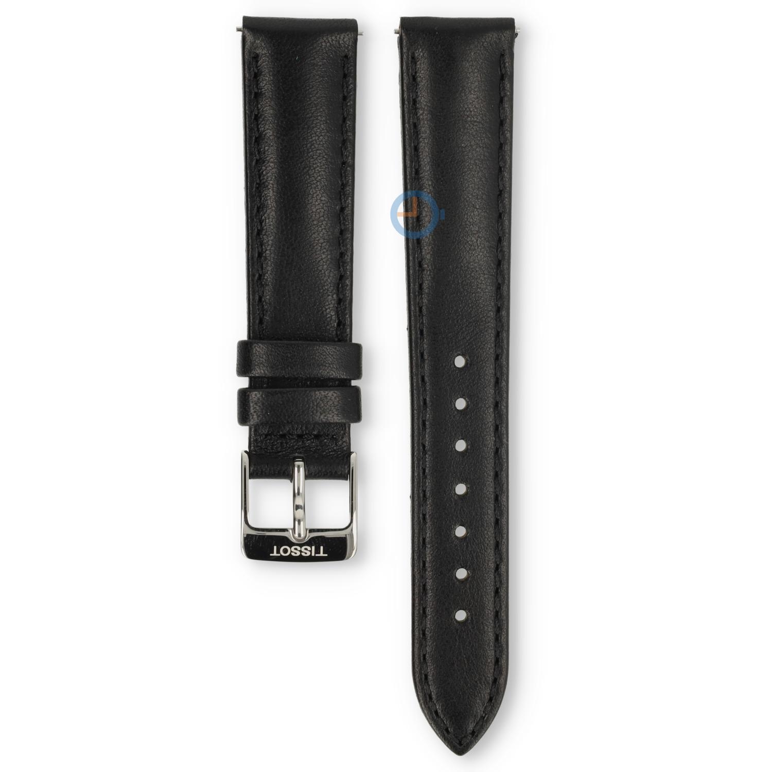 Tissot Uhrenarmband T1032101601800 schwarz Leder