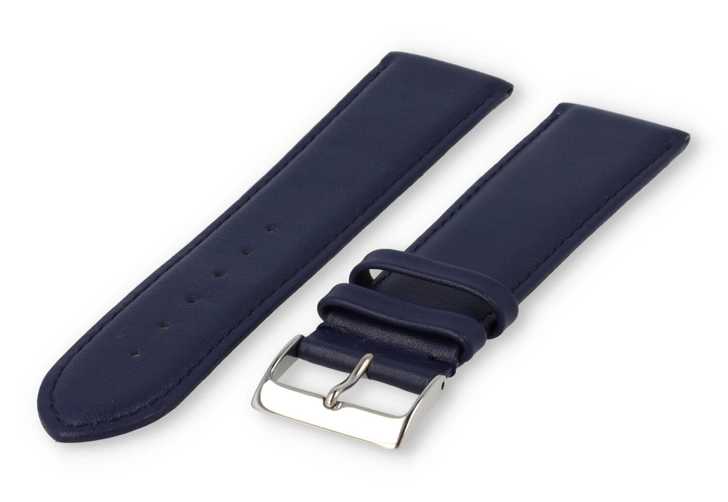XL glatt Lederband - 26mm - dunkelbraun