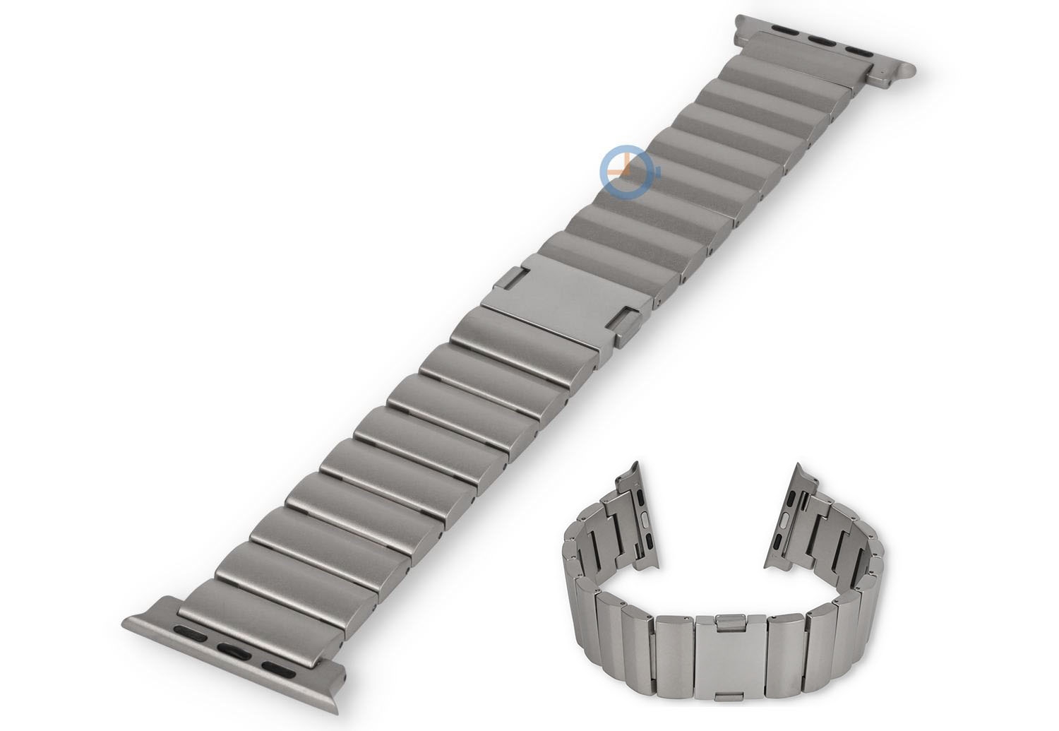 Stahl Uhrenarmband 49mm Apple Watch - Titan-silber