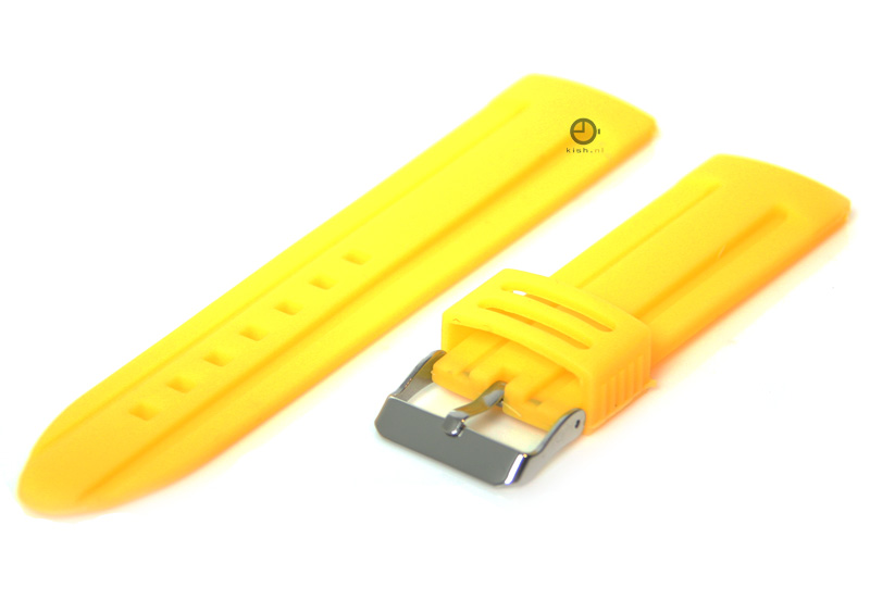 Uhrenarmband 24mm Gelb Silikon