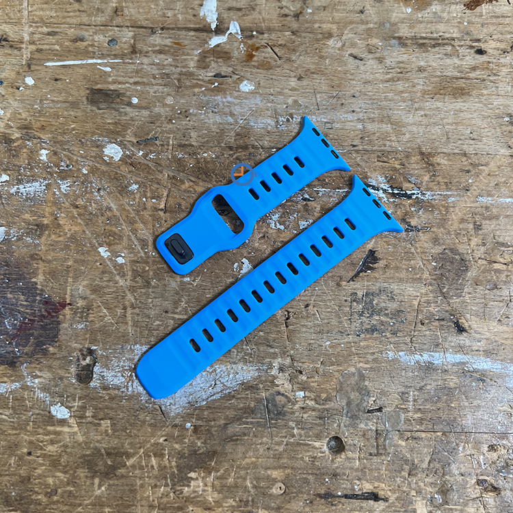 Silikon armband Apple Watch 41mm - Hell blau