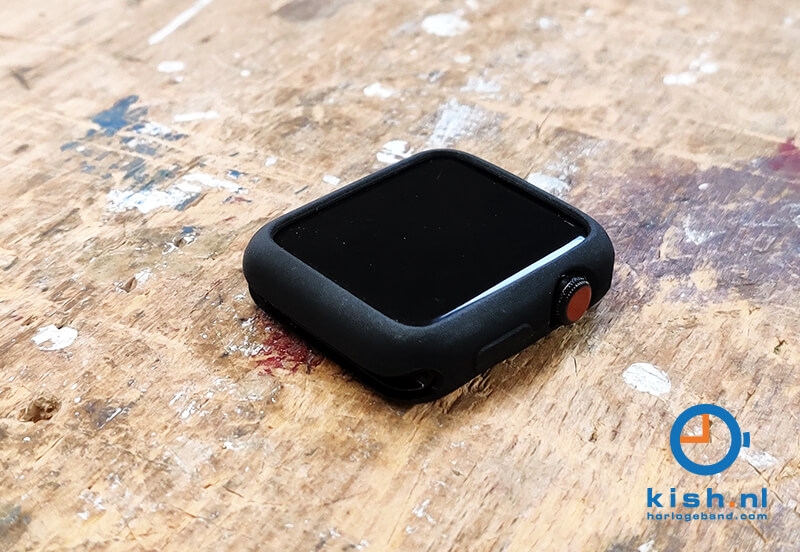 Apple Watch case zwart rubber - 44mm