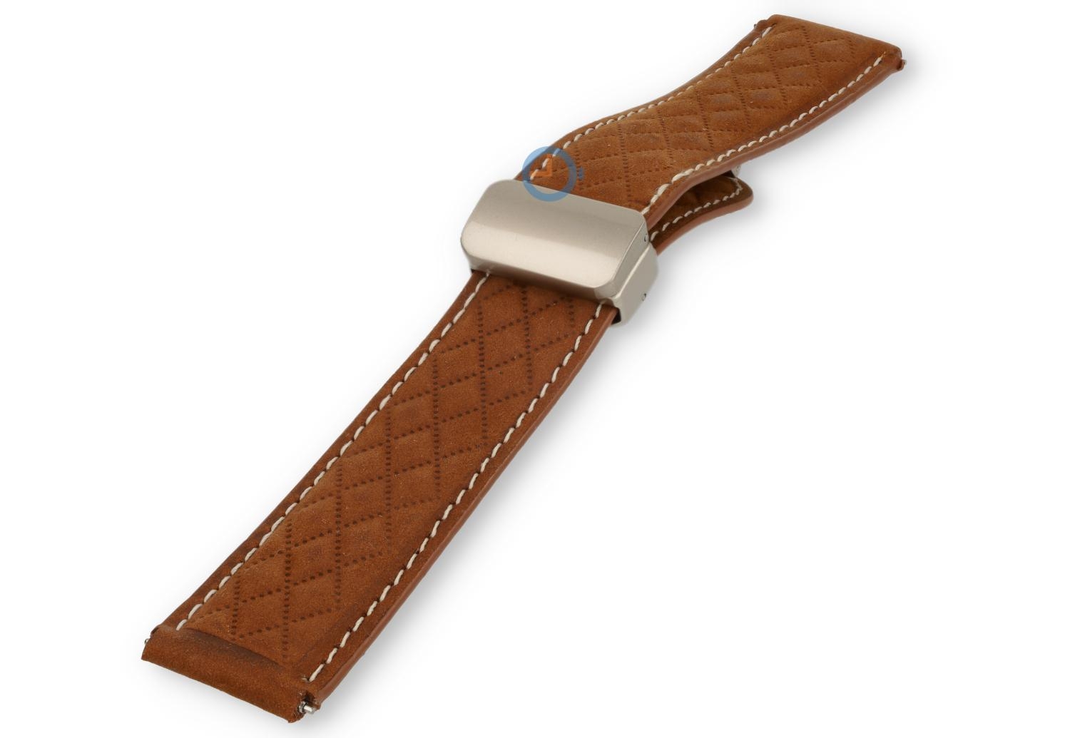 Magnet Uhrenarmband Luxus Leder - 18mm - cognac