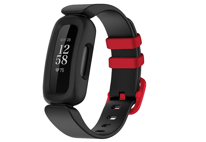 Fitbit Ace 3 Uhrenarmband Kautschuk - Schwarz/Rot