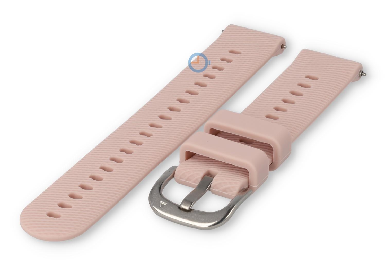 18mm Silikon Uhrenarmband: pastellrosa