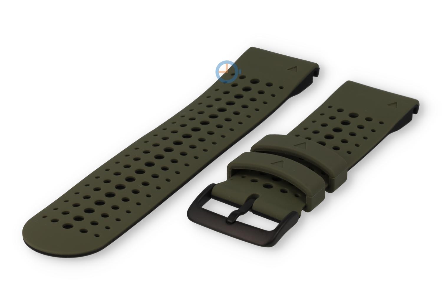QuickFit 26mm Band - Garmin Fenix 7X - dunkelgrün/schwarz