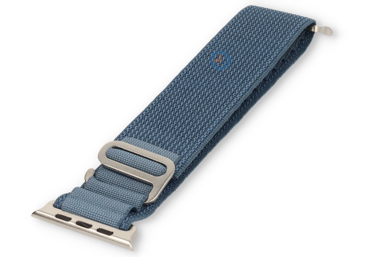 49mm Light Blue Alpine Loop Band Apple Watch - silver