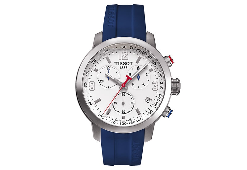 Tissot Uhrenarmband T0554171701702 blau Gummi