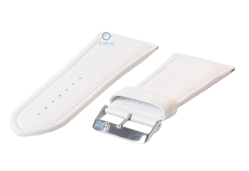 Uhrenarmband 34mm weiÃŸ Leder