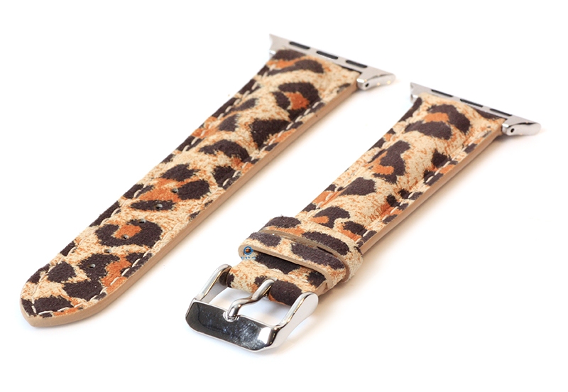 Apple Uhrenarmband Leder Leoprint - 44/45/46/49mm