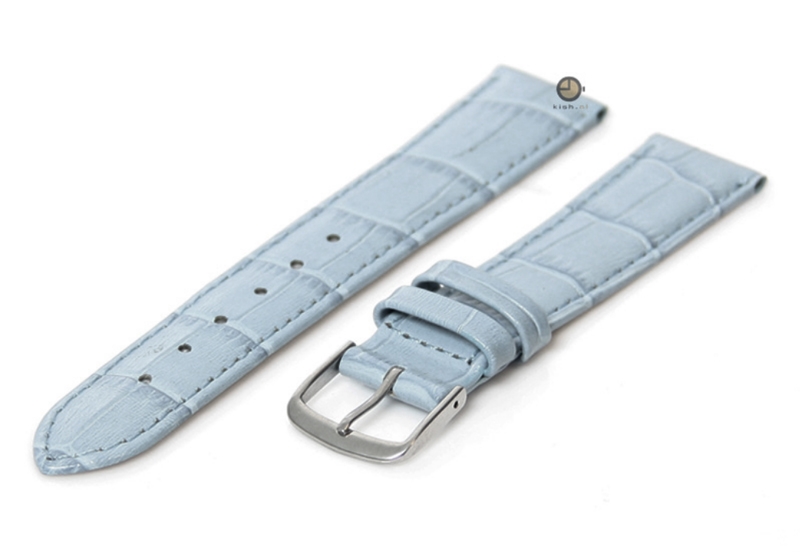 Uhrenarmband 18mm Blau Leder
