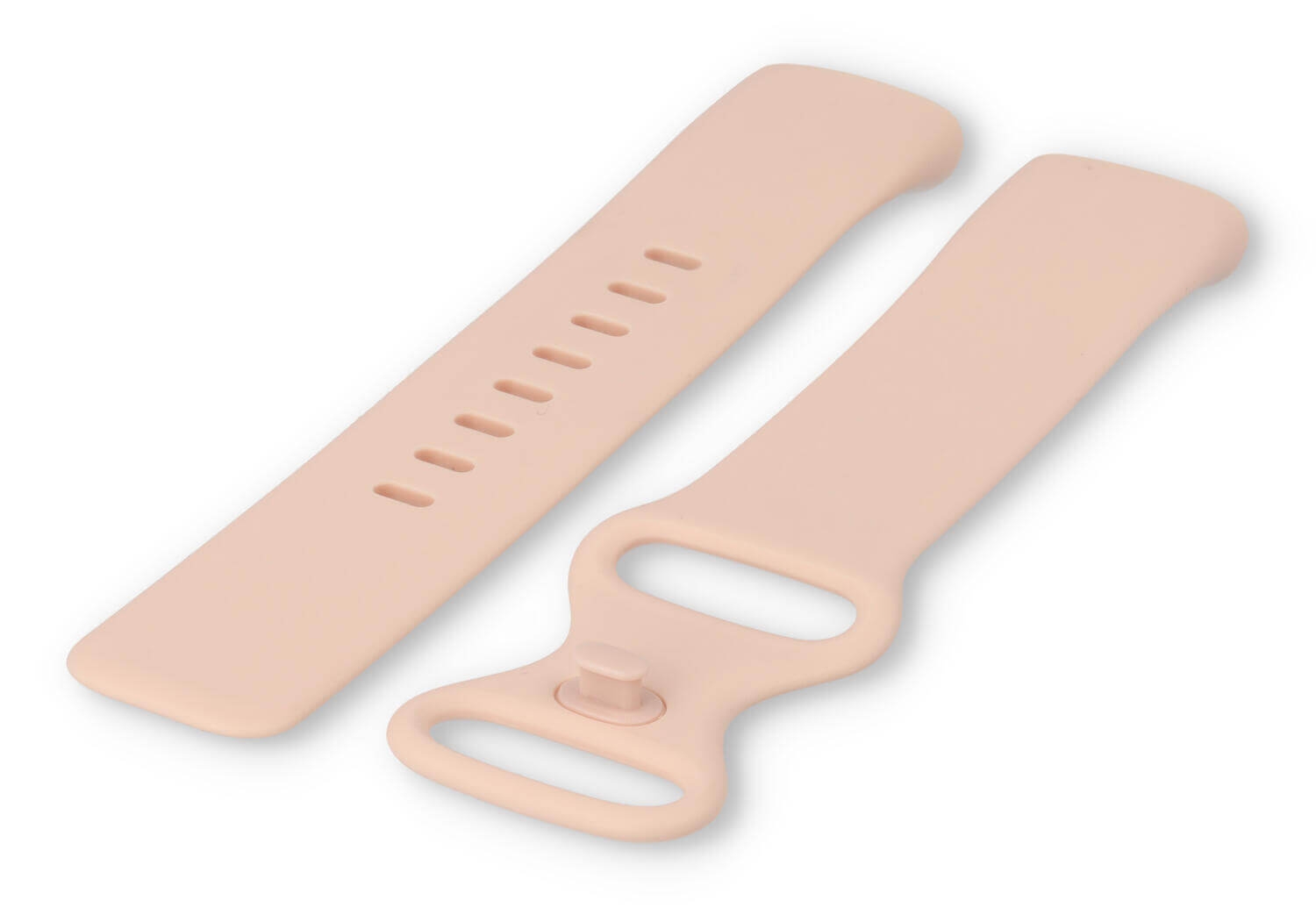 Fitbit Charge 5 Uhrenarmband Kautschuk - Hellrosa (Größe: S)