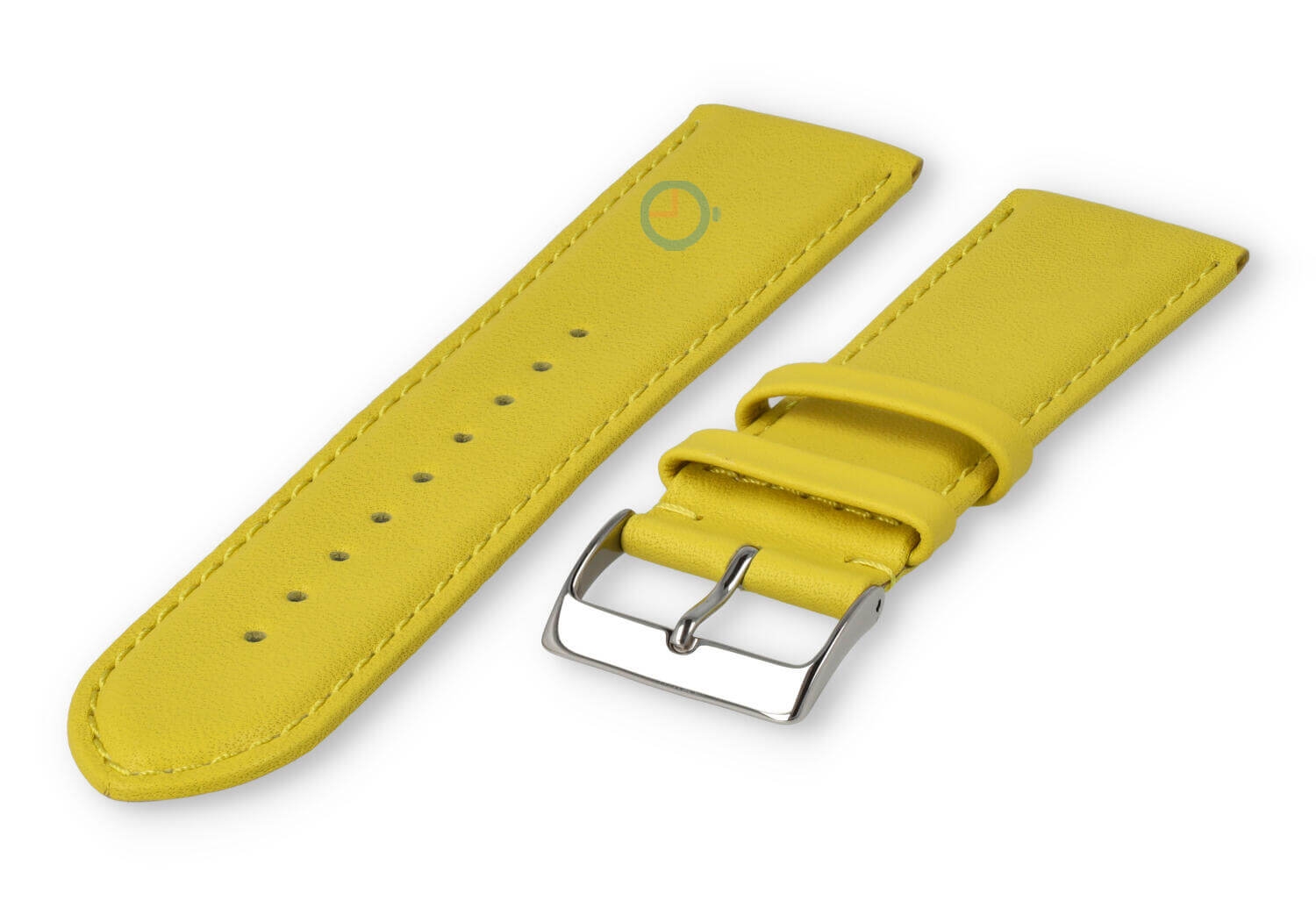 22mm Lederband mit Naht - Gelb