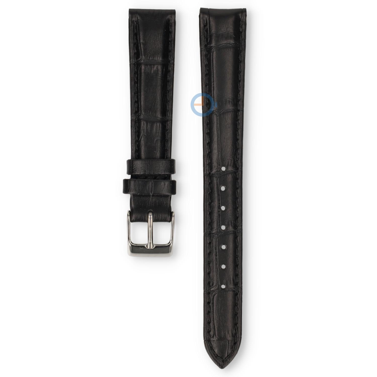 Universal 14mm schwarzes Leder Uhrenarmband - Pulsar