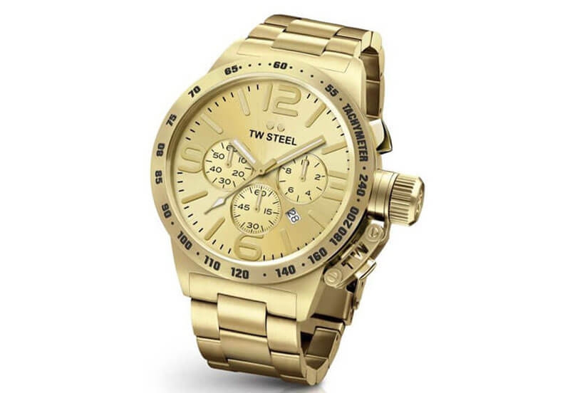 TW Steel Canteen CB104 Uhrenarmband gold - 24 mm