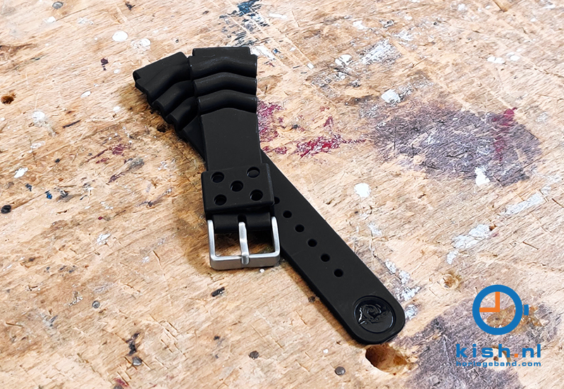 Universele Citizen duikers horlogeband 22mm - zwart
