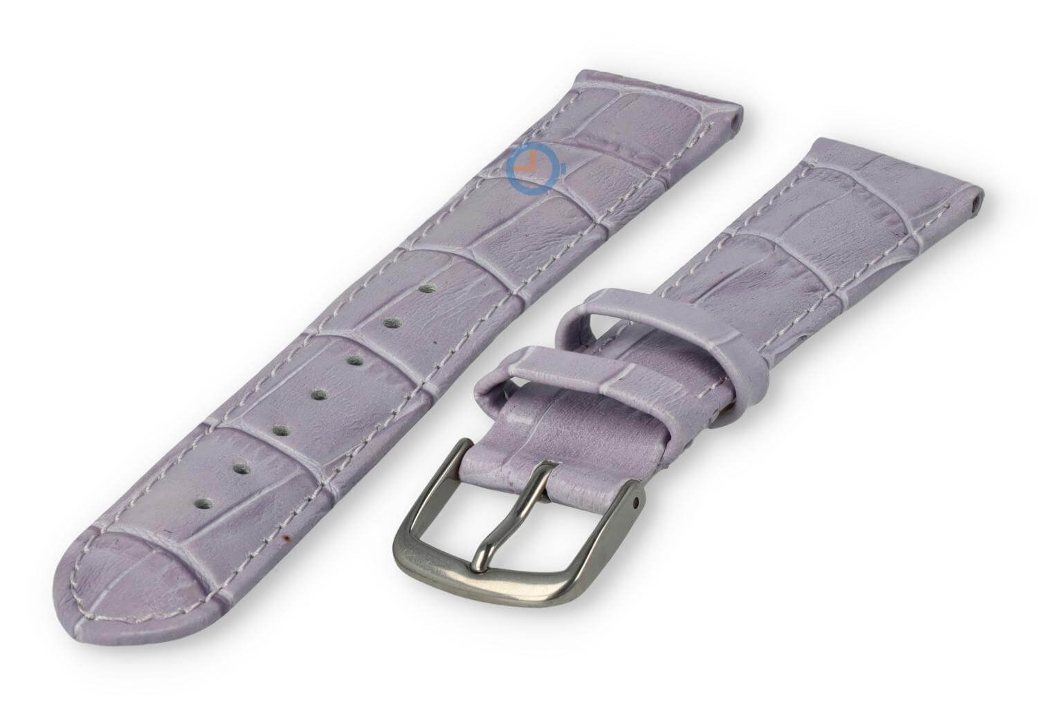 Damundgröße Lederband (Kroko) - 16mm - lavendel