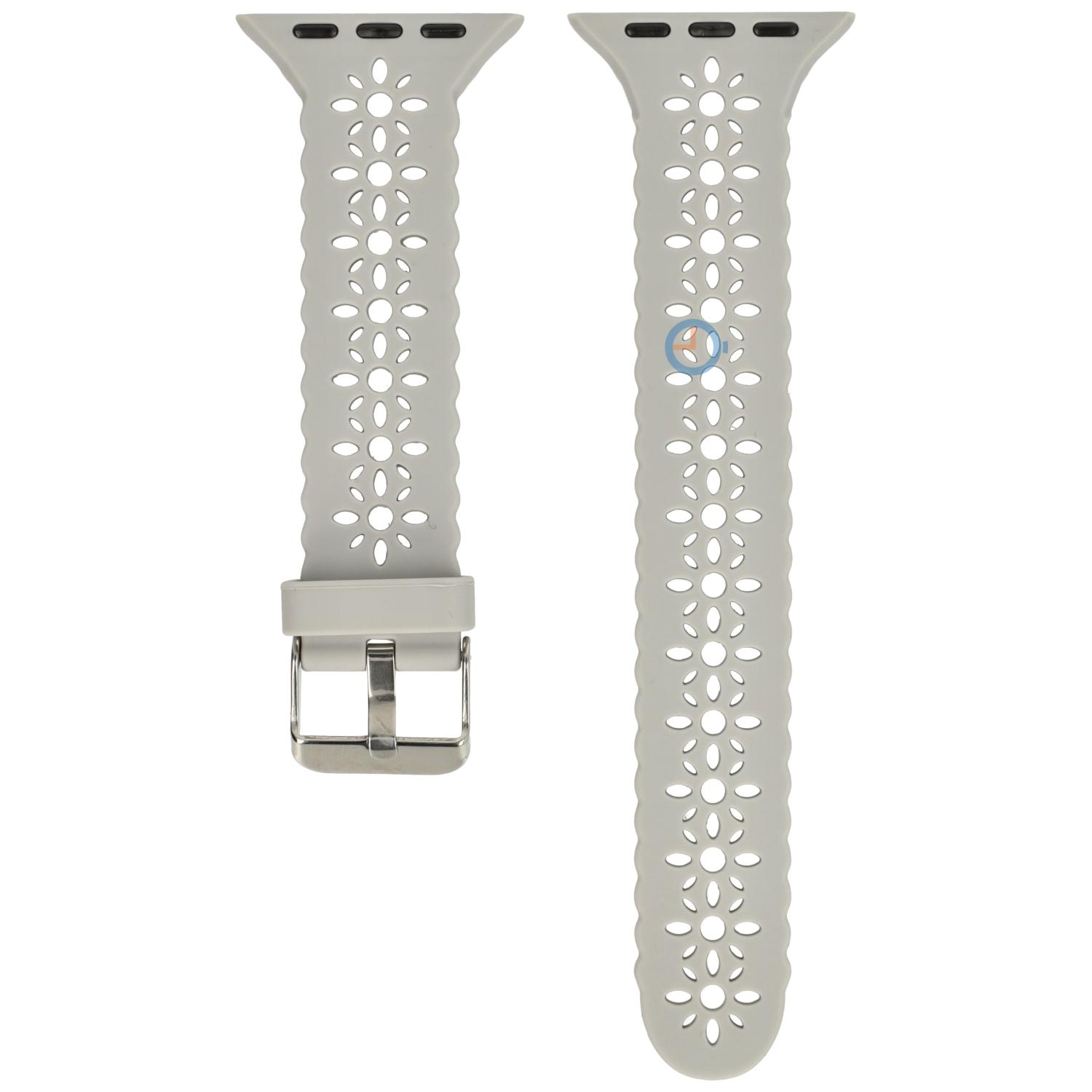 Apple watch Band - hellgrau gelocht - 41mm