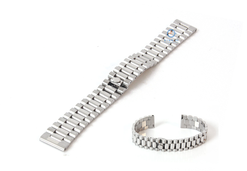 Uhrenarmband 18mm silber Stahl