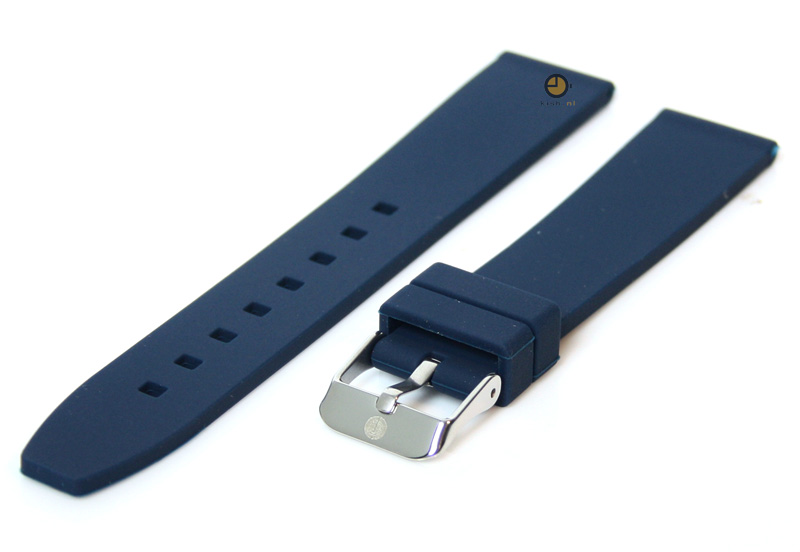 Uhrenarmband 16mm Dunkelblau Silikon