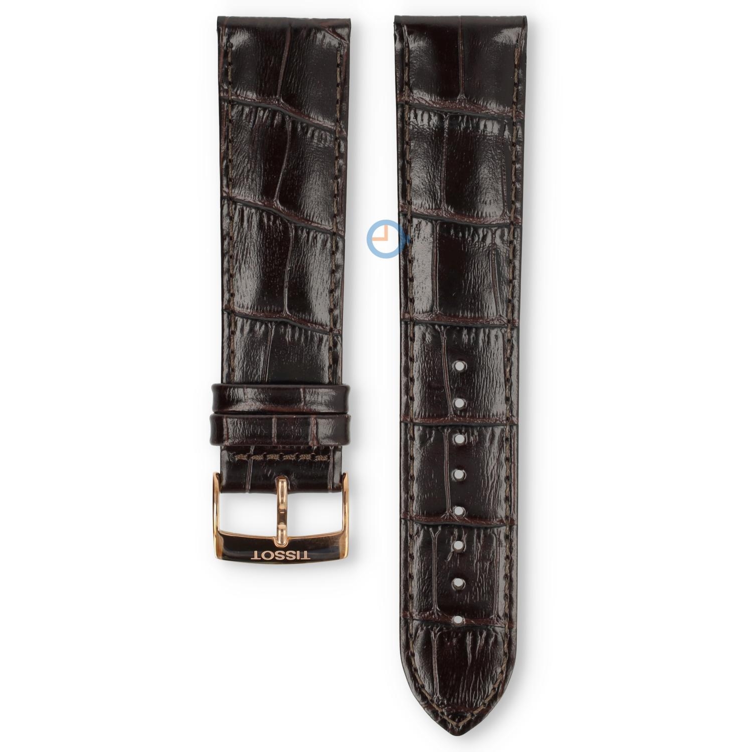 Tissot Uhrenarmband T9264077629100 braun Leder