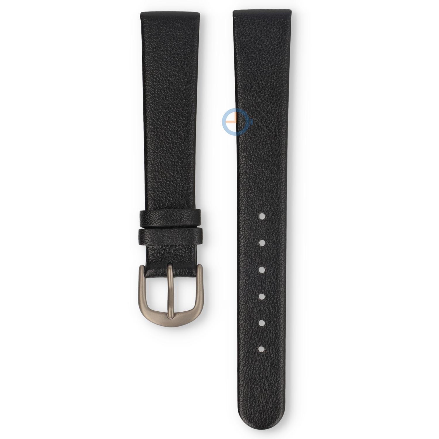 Danish Design Uhrenarmband 14mm Schwarz Leder