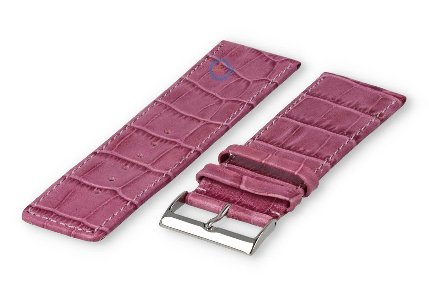 Luxus Kroko Uhrenarmband XL - 30mm - blackberry