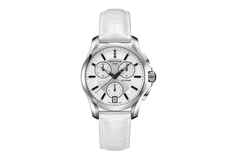 Certina Band C0042171603600A 18/16mm weiß Leder