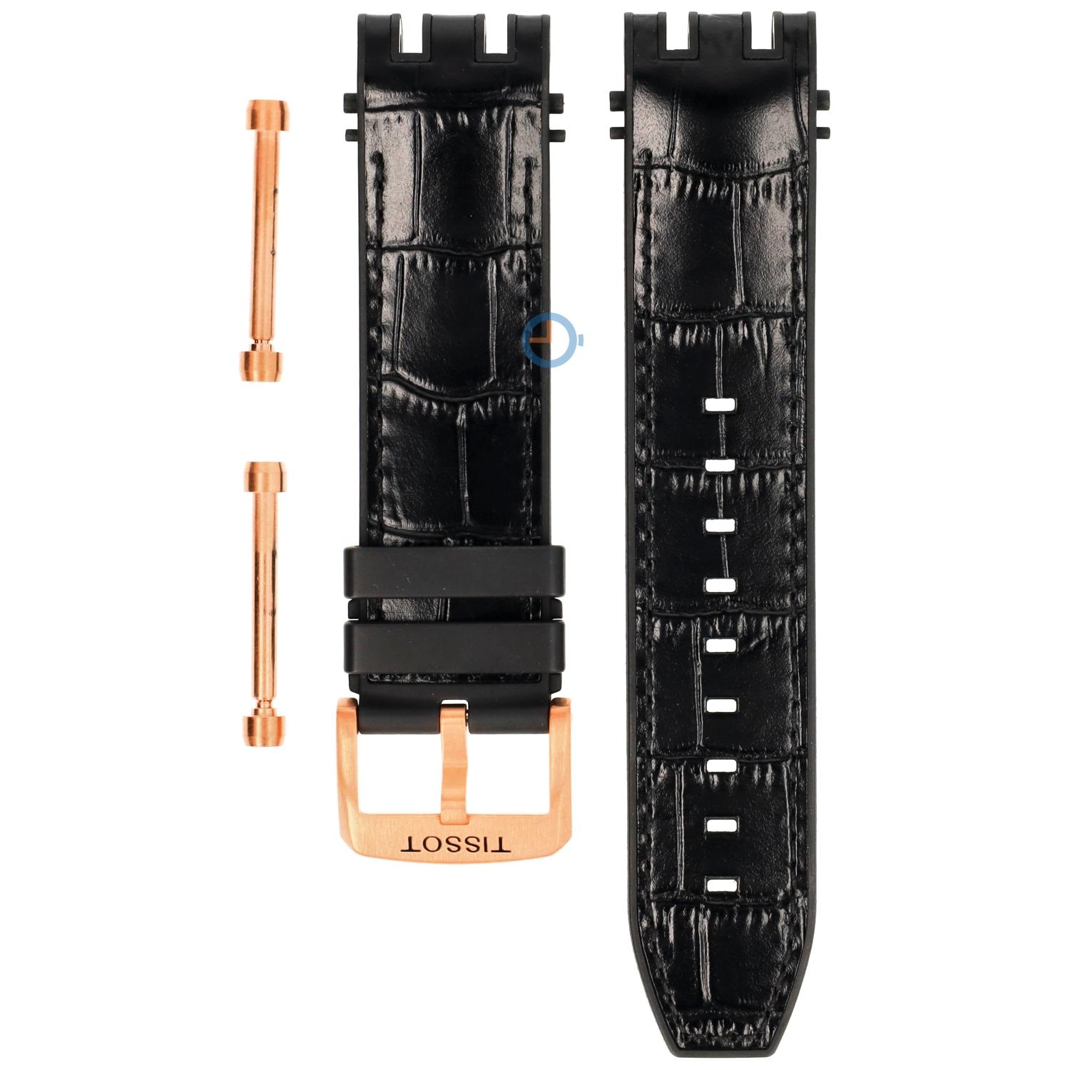 Tissot Uhrenarmband T1154273705100 schwarz Leder