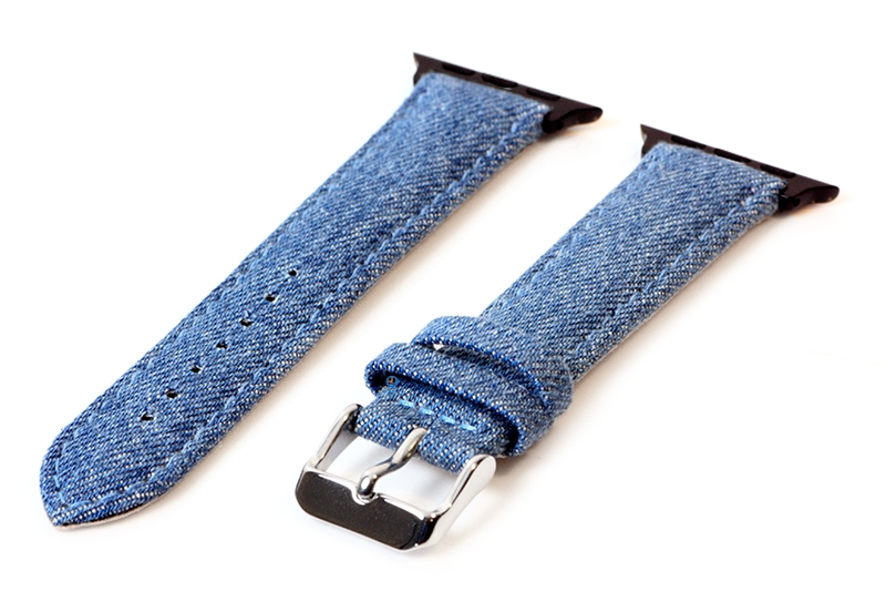 Apple Uhrenarmband denim Leder - 38/40/41/42mm