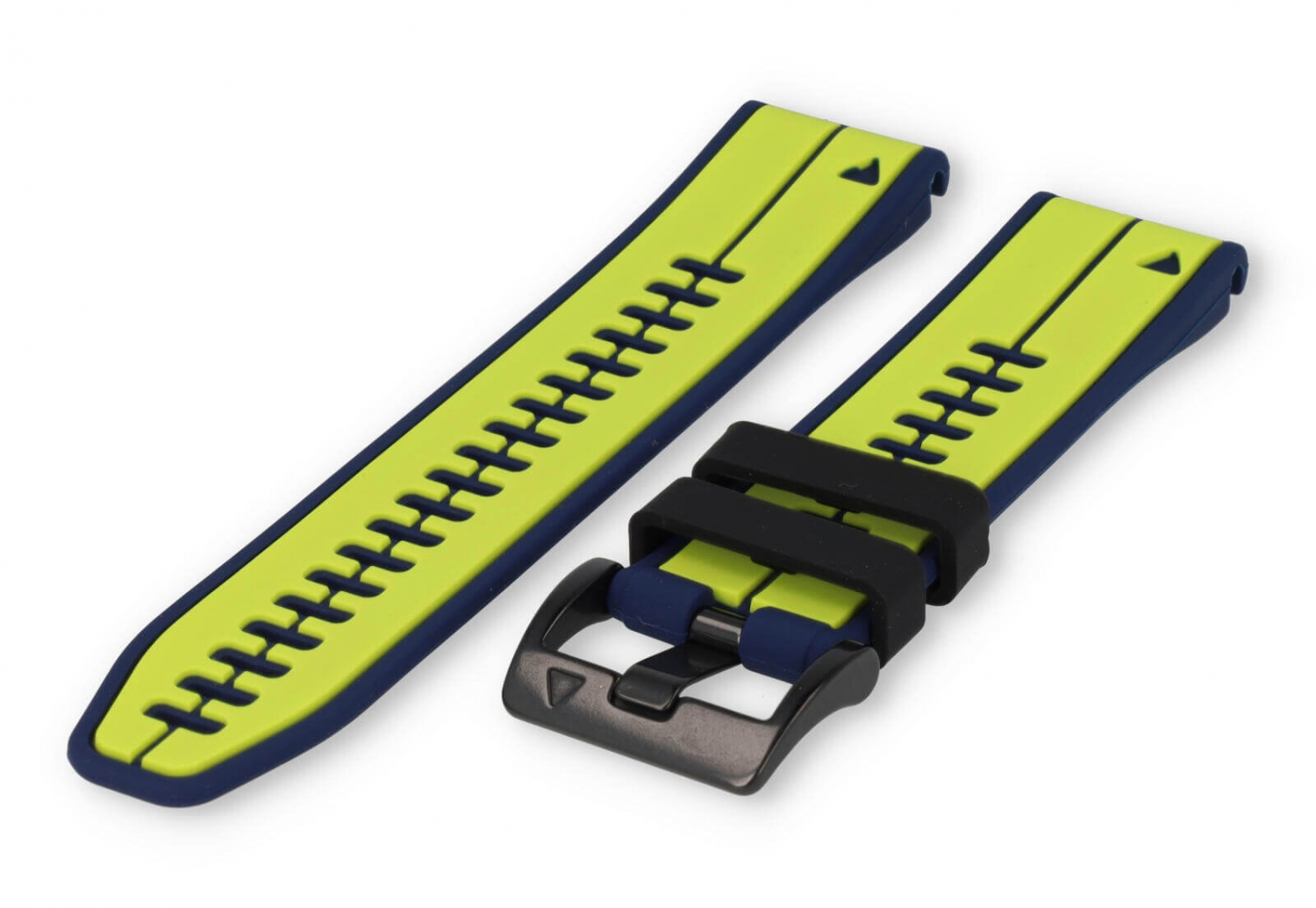 Garmin Fenix 7 Uhrenarmband Kautschuk - Blau/Hellgrün